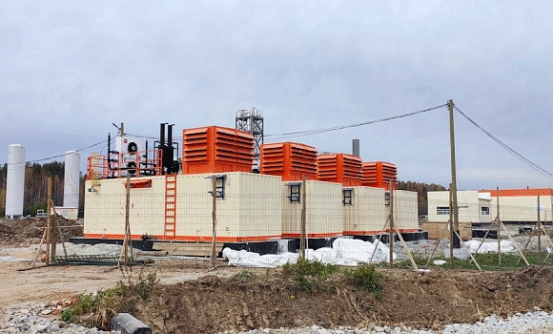 Aplicación de EVOTEC a una planta de gas natural licuado (GNL) en Europa (2 × 1000 kW, 2 × 540 kW)