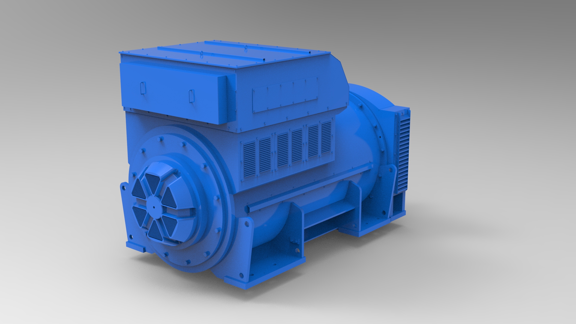 Generador de serie de alta tensión EVO638 3938-6875kVA, 3300/15000V, 50/60Hz, 4/6/8/10Pole, generador de turbina de gas